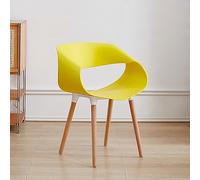 Dining Chairs with Rounded Corners and Solid Wood Legs for Kitchen, Dining Room, Guest Room, Bedroom