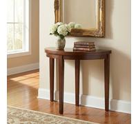 Dining & Console Table Hanover Round/Half Moon Extendable Walnut D:90cm