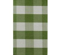 Dining Fashions Vinyl Flannel Back Tablecloth - Classic Colors Checkered Design - Water-Resistant, Stain-Proof, and Easy to Clean (Green, 52" x 90" Oblong)