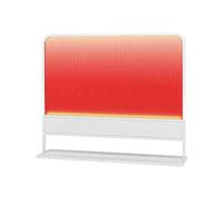 Dining Partition Divider,Translucent Glass Restaurant Divider, Desk Privacy Panel for Dining Areas, Office Workspace Partition, Stylish White Screen for Enhanced Privacy and Aesthetic