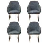 Dining Room Chairs with Armrests, High Elasticity Curved Back Chair Cover for Kitchen and Home Office Decor - Beige