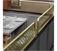 Dining Room Partition Decorative Grille, Hollow Out Semi-Shade Design for Bar Desk Countertop, Low Fence Divider for Home and Office Spaces