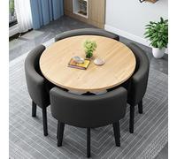Dining Room Table And Chairs Set for 4 Round Furniture Conference Room Table Multifunctional Office Reception Room Club Table Business Negotiation Table And Chair,F,90cm/35.4in