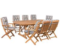 Dining Set 8 Seater Wood Multicolour MAUI