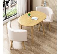 Dining Set for 2, Modern Oval Table with Chairs, Perfect for Small Spaces, Ideal for Dining Room or Kitchen, Stylish and Functional Design