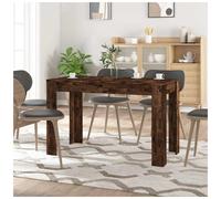 vidaXL Dining Table Kitchen Side Table Dinner Table Smoked Oak Engineered Wood