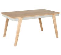 Dining Table 150 x 90 cm Light Wood and Grey PHOLA