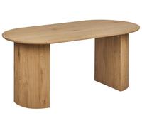 Beliani Dining Table Savory Light Brown 180 Cm 90 Cm