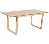 Beliani Dining Table Camden Light Ash Wood 180 Cm 95 Cm
