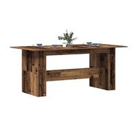 Dining Table 180x90x76 cm Old Wood Engineered Wood Rustic Modern Kitchen Large