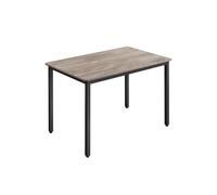 Dining Table 70 x 110 x 75 cm, Greige and Ink Black