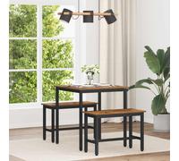 Dining Table 70 x 70 x 75 cm Old Wood Engineered Wood Indoor Use