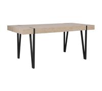 Beliani Dining Table Adena Light Brown 150 Cm 90 Cm, Brown
