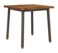 Dining Table Adjustable Solid Acacia Wood Modern Indoor Rectangular vidaXL