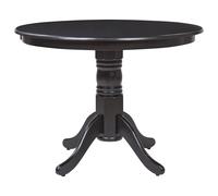 Beliani Dining Table Akron Black 100 Cm 100 Cm