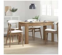 Dining Table Artisan Oak 120x60x76cm Engineered Wood Minimalist Kitchen Compact