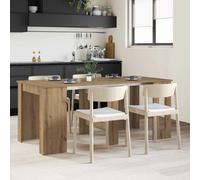 Dining Table Artisan Oak Extendable Engineered Wood 180x85x75cm Modern Versatile