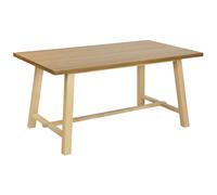 Dining Table BARNES Natural Ash Wood 160 cm 90 cm