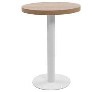 Vidaxl Bistro Table Light Brown 60 Cm Mdf