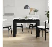 vidaXL Dining Table Black Oak 120x60x76 cm Engineered Wood