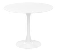 Beliani Dining Table BOCA White 90 cm 90 cm, White