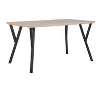 Beliani Dining Table Bravo Light Brown 140 Cm 80 Cm