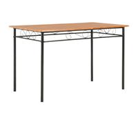Dining Table Brown MDF Home Dinner Room Meal Tables Kitchen Furniture vidaXL