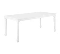 Beliani Dining Table CARY White 180 cm 90 cm, White