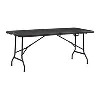 Outsunny Outdoor Dining Table For 6, Folding Garden Dining Table