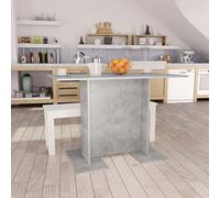 Dining table Concrete grey 110x60x75 cm Engineered wood Minimalist Rectangular