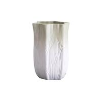 Dining Table Decor Creative Lotus Leaf Chinese Style Ceramic Vase, Living Room Decoration, Suitable For Dried Flowers Kitchen Decor(A)