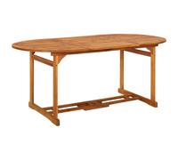 vidaXL Solid Acacia Wood Garden Dining Table Outdoor Patio Wooden Dinner Table