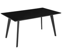 Dining Table DORCAS Black 150 cm 90 cm