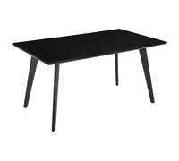Dining Table DORCAS Black 150 cm 90 cm