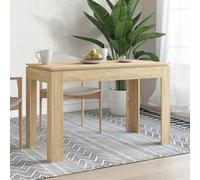 vidaXL Dining Table Sonoma Oak Engineered Wood Kitchen Dining Room Furniture