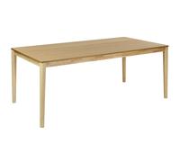 Dining Table ERMELO Natural Ash Wood 200 cm 100 cm