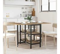 Dining Table Extendable Artisan Oak Engineered Wood 122×80×76.5cm Rectangular UK