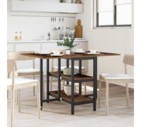 Dinning Table Engineered Wood Dining Rectangular Indoor Storage Space vidaXL