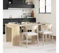 Dining Table Extendable Sonoma Oak 180x85x75cm Engineered Wood Modern Multiuse
