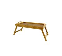 Dining Table FOLDING BAMBOO WOODEN BREAKFAST BED TRAY LAP TRAY BED SERVING TRAY