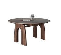 Dining Table Folding Solid Wood Dining Table Rock Plate Retractable Square And Round Table Small Size Table Dining Room Table(1.3m)