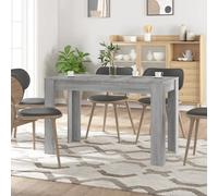 Dining Table Grey Sonoma 120x60x76cm Engineered Wood Compact Bistro Table Modern