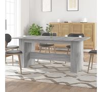 Dining Table Grey Sonoma 180x90x76 cm EngineeredWood Modern Dining Kitchen Table