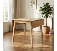 Dining Table Hanover Rectangle Extendable Drop Leaf Oak 76x61-97cm