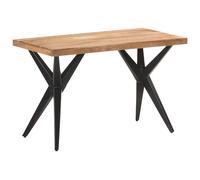 (bleached, 120 x 60 x 76 cm) vidaXL Dining Table Home Kitchen Dining Room Dinner Table Breakfast Side Table