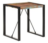 Vidaxl Dining Table 70X70X75 Cm Solid Reclaimed Wood