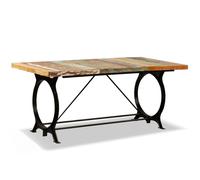 Dining Table Kitchen Dining Room Dinner Table Solid Rough Mango Wood vidaXL