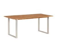 Dining Table Kitchen Dining Room Side Dinner Table Solid Wood Acacia vidaXL