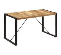 vidaXL Solid Mango Wood Dining Table 140cm Kitchen Office Dinner Furniture