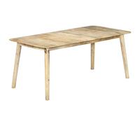 vidaXL Solid Mango Wood Dining Table 180cm Kitchen Dinner Furniture Stand